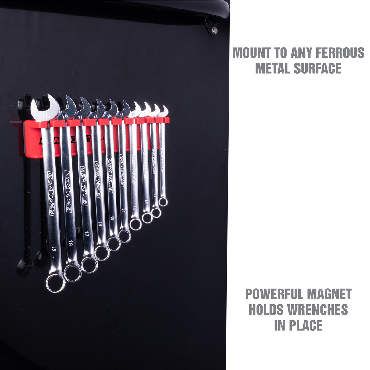 OEMTOOLS 22514 Magnetic Wrench Holder (Red) Additional Image 2