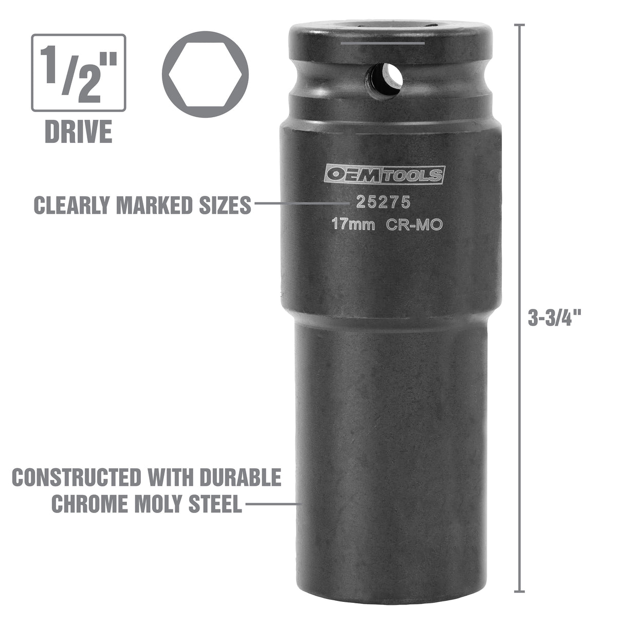 OEMTOOLS 25276 6 Piece Crank Bolt Socket Set Additional Image 4