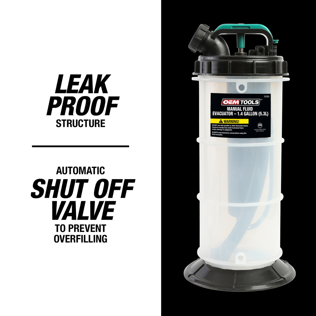 OEMTOOLS 24751 Manual Fluid Extractor - 1.4 Gallons (5.3L) Additional Image 8