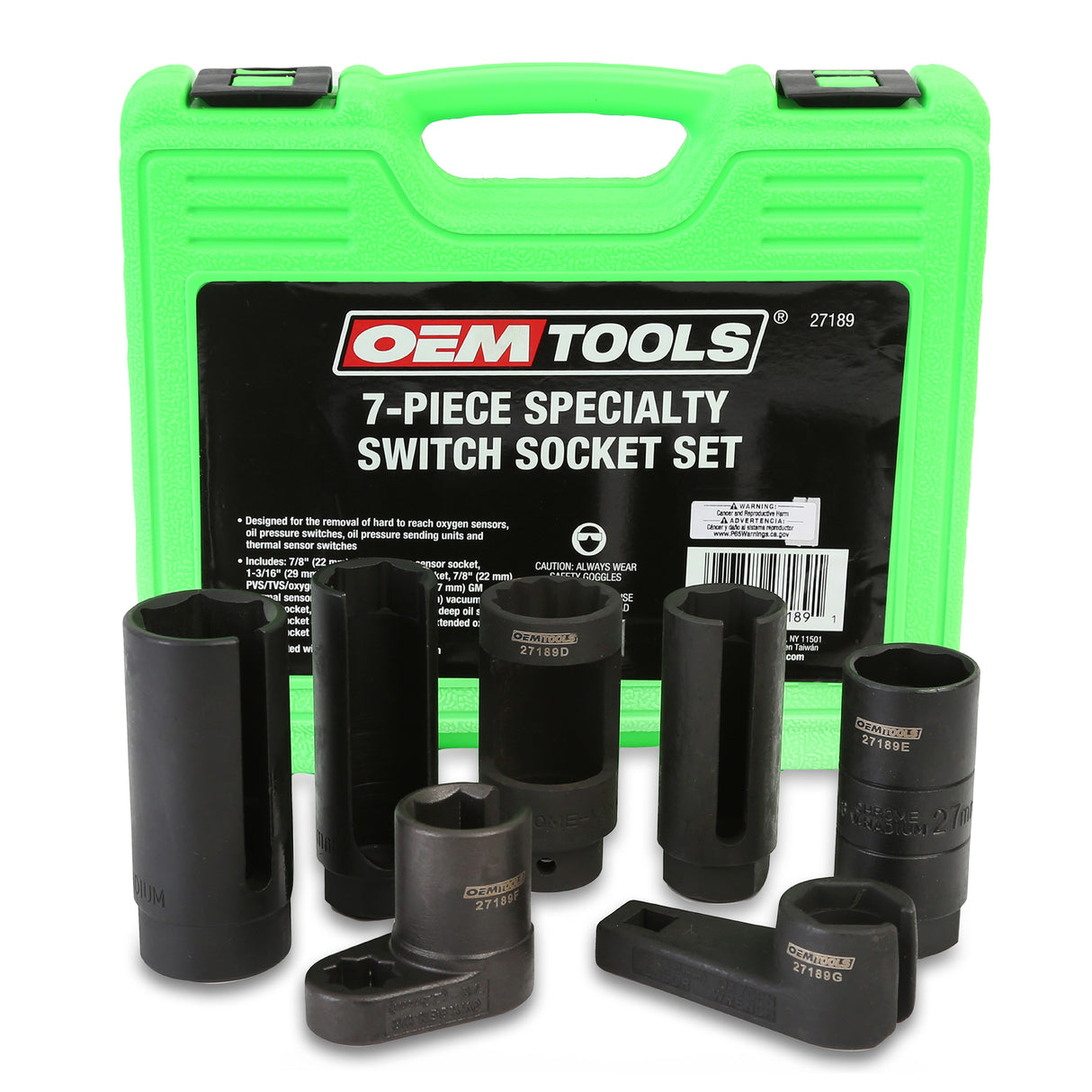 OEMTOOLS 27189 7 Piece Specialty Switch Socket Set Main Image