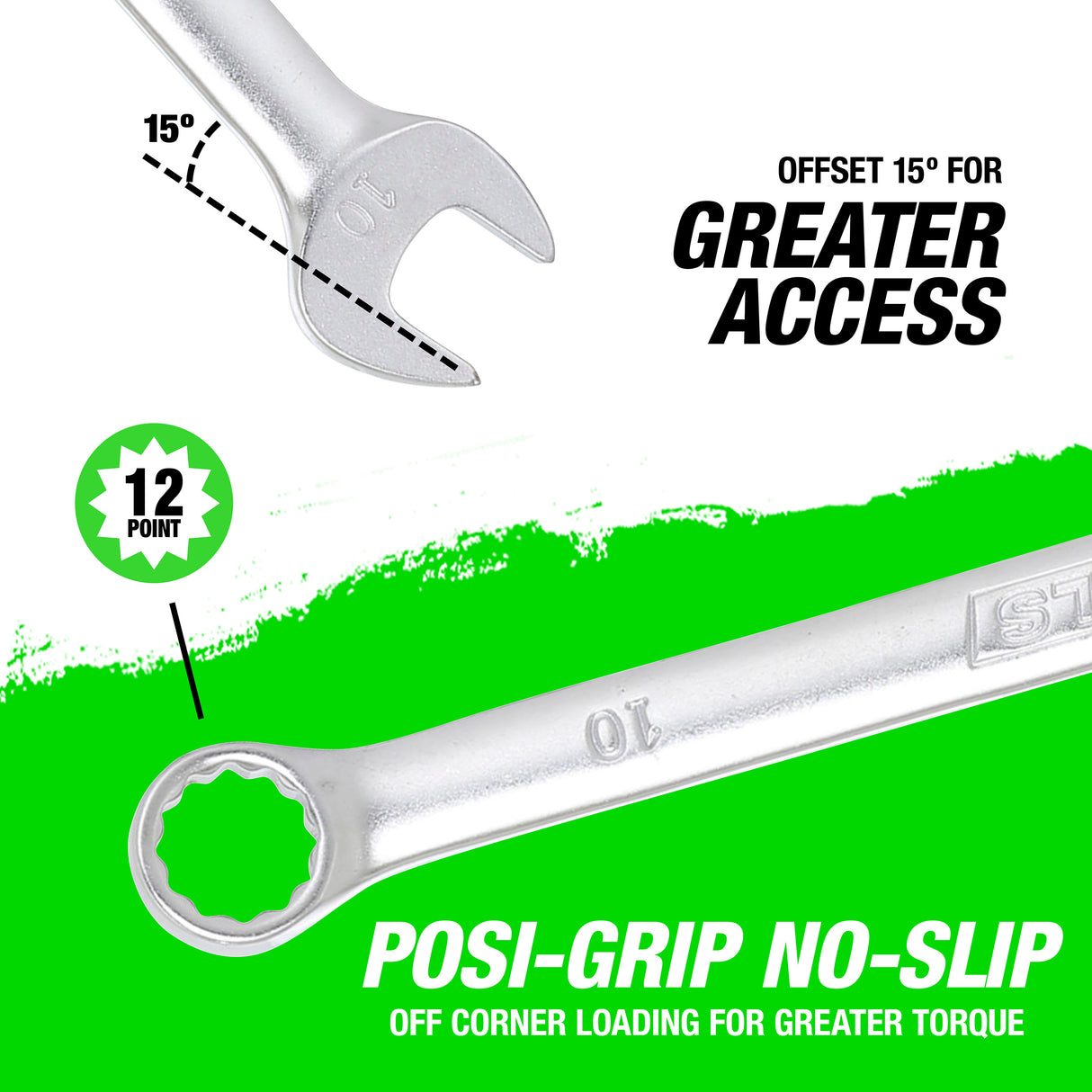OEMTOOLS 22013 10 mm Metric Combination Wrench Additional Image 3