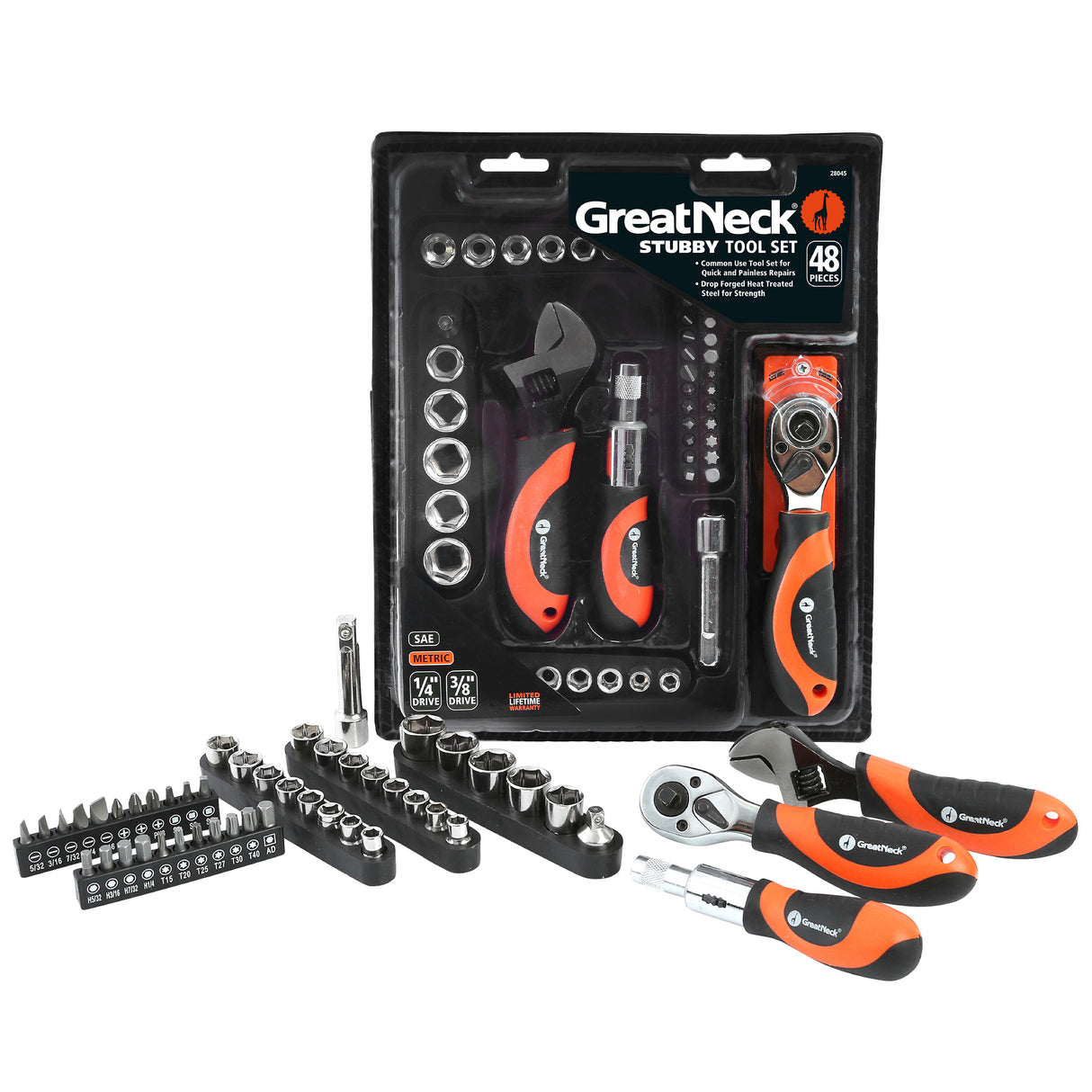 GreatNeck 28045 Multi Drive Stubby Tool Set Main Image