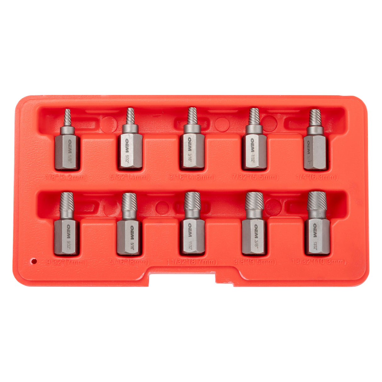 OEMTOOLS 24375 10 Piece Multi-Spline Screw Extractor Set Additional Image 3
