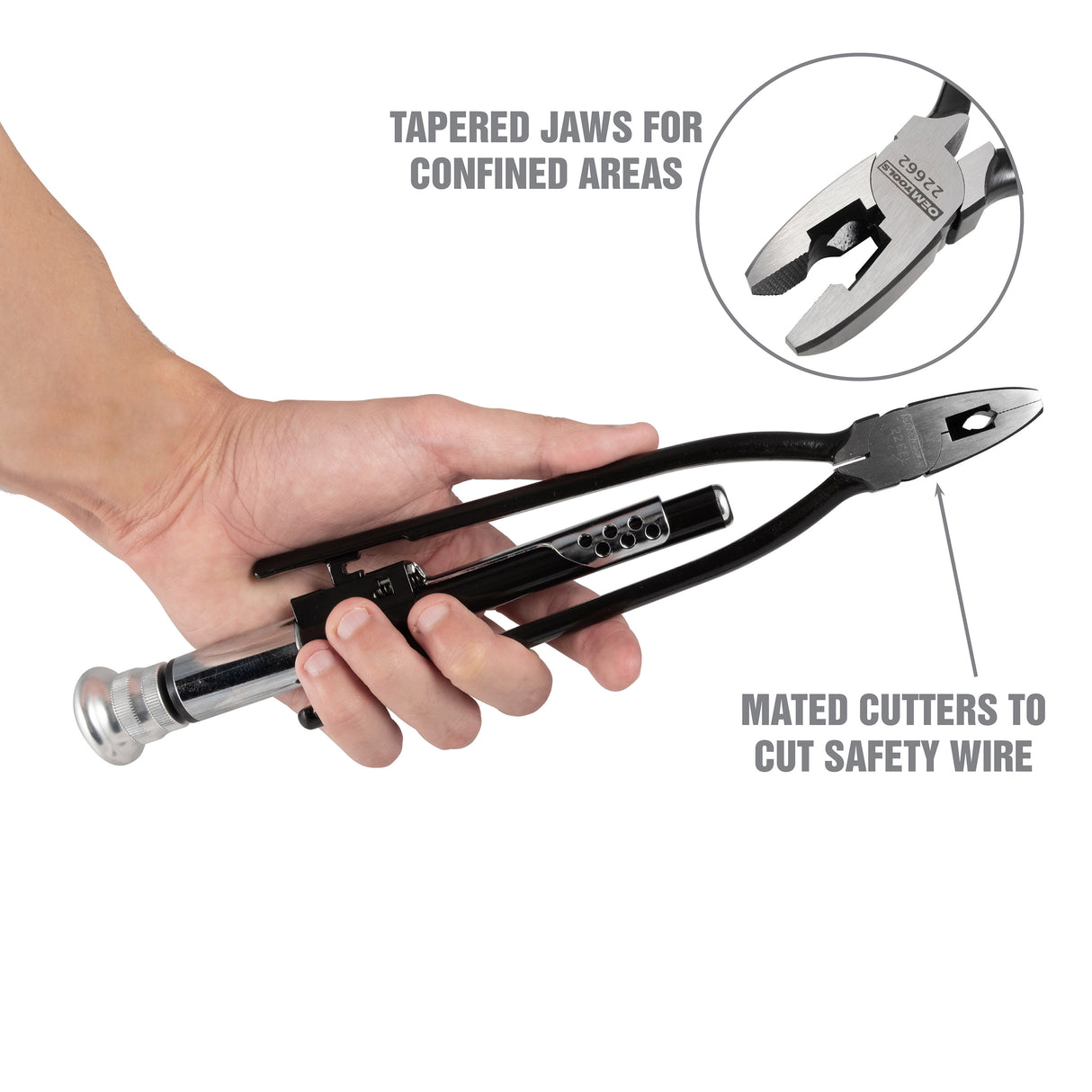 OEMTOOLS 22662 9-inch Reversible Wire Twister Pliers with Wire Additional Image 2