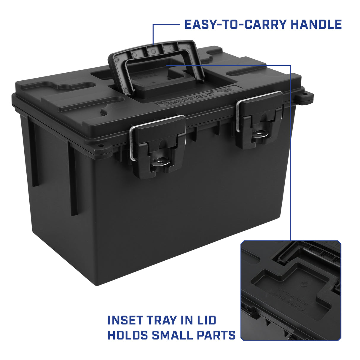Sheffield 12763 4 Pk. XL Field Box - Black Additional Image 6
