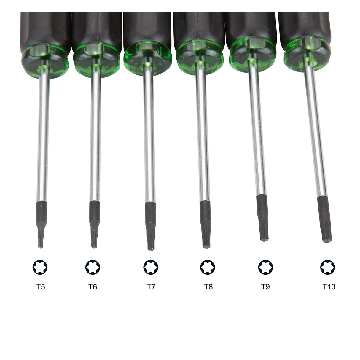 OEMTOOLS 22559 6-Piece Precision Star Screwdriver Set Additional Image 2