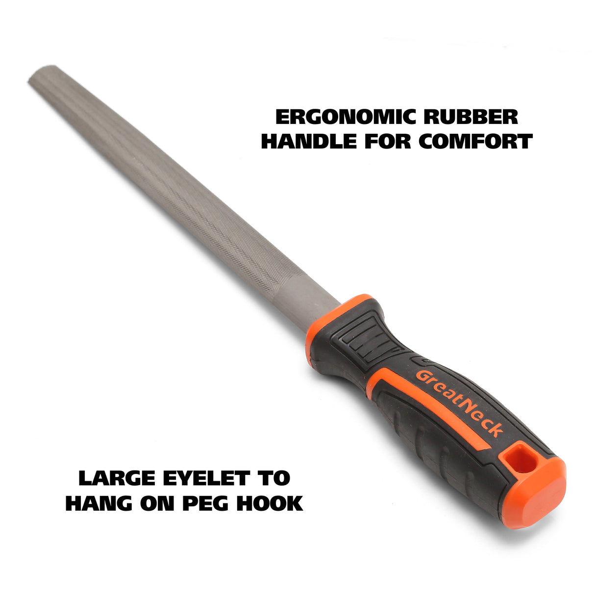 GreatNeck HHR8C Half Round File (8 Inch) Additional Image 3