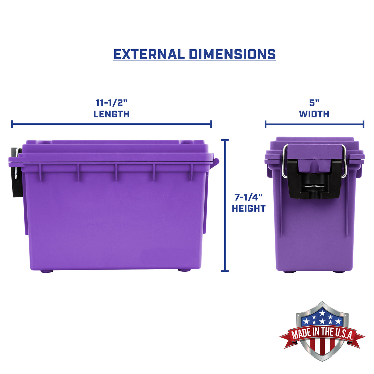 Sheffield 12632- Field Box- Purple, Made in the U.S.A. Additional Image 1