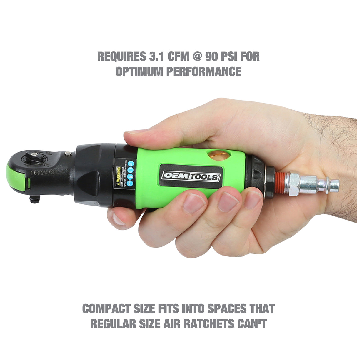 OEMTOOLS 24415 1/4-Inch Drive Super-Duty Air Impact Ratchet Additional Image 5