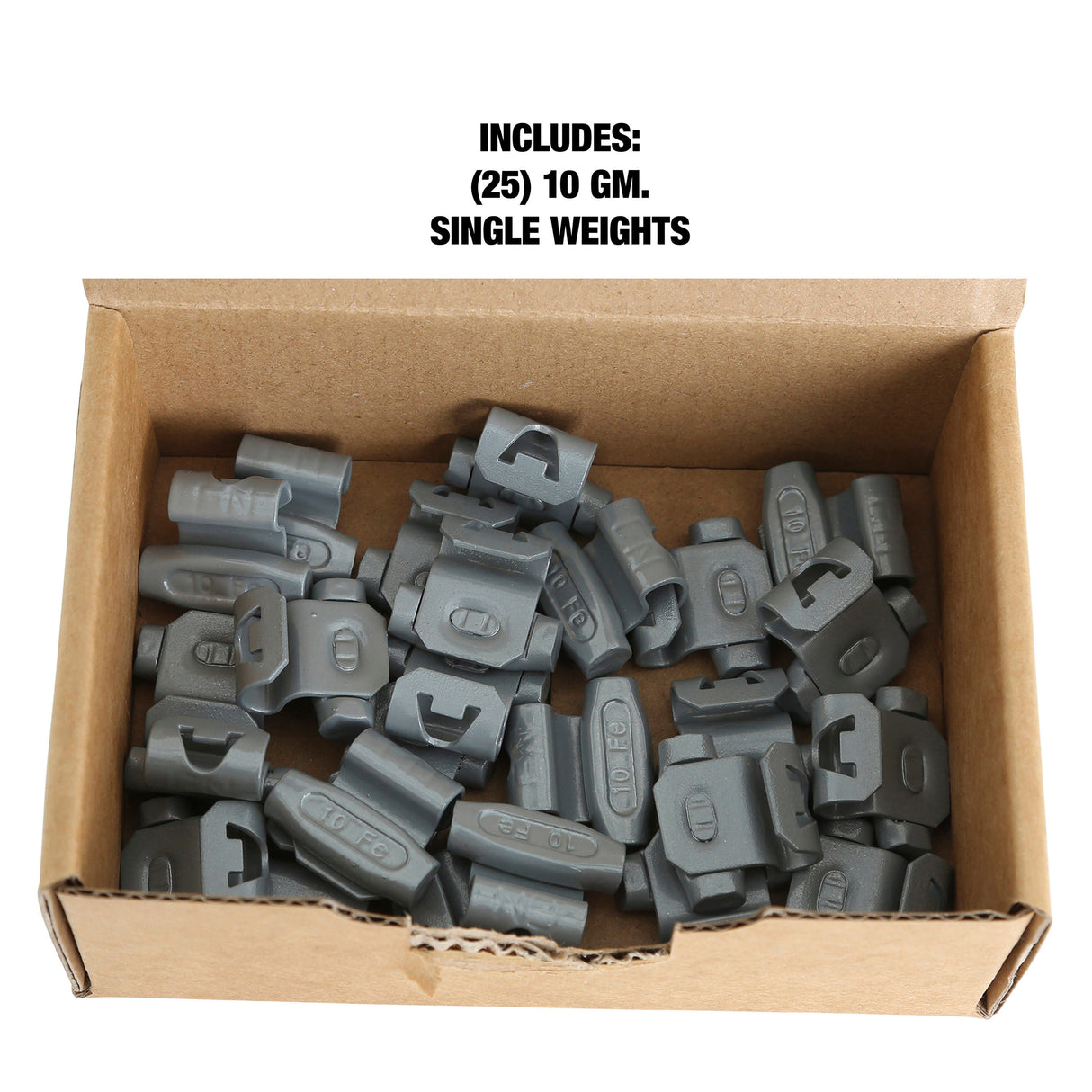 OEMTOOLS 23251 10 gm. EN Style Steel Wheel Weight- 1 Box of 25 Additional Image 4