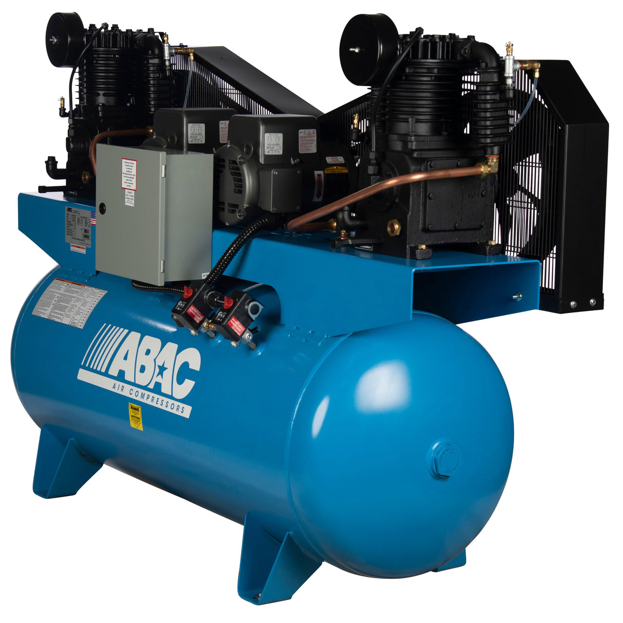 ABAC ABC5-21120HD 5 HP Duplex 2x5 230V 1Ph Air Compressor Additional Image 2