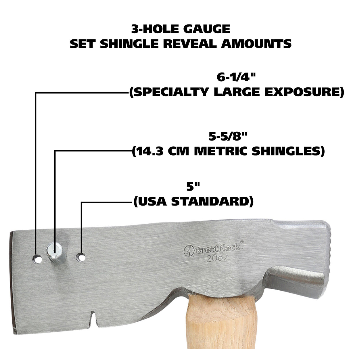 GreatNeck SHR14 Roofing Hatchet (20 Oz.) Additional Image 3