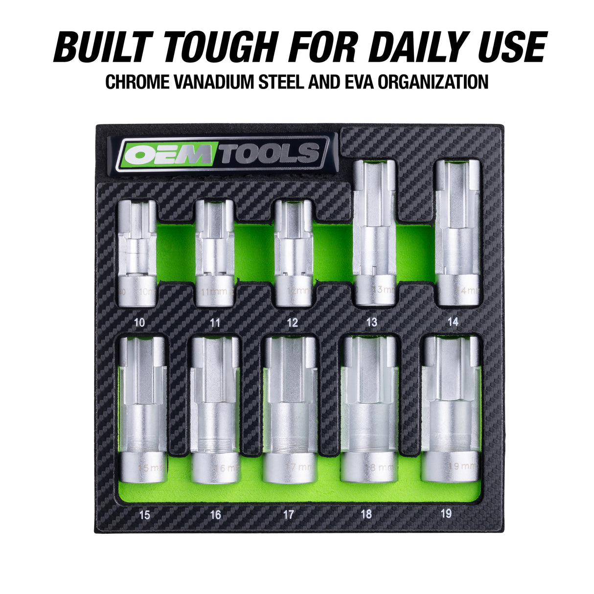 OEMTOOLS 24040 10-Piece Flare Nut Socket Set Additional Image 5