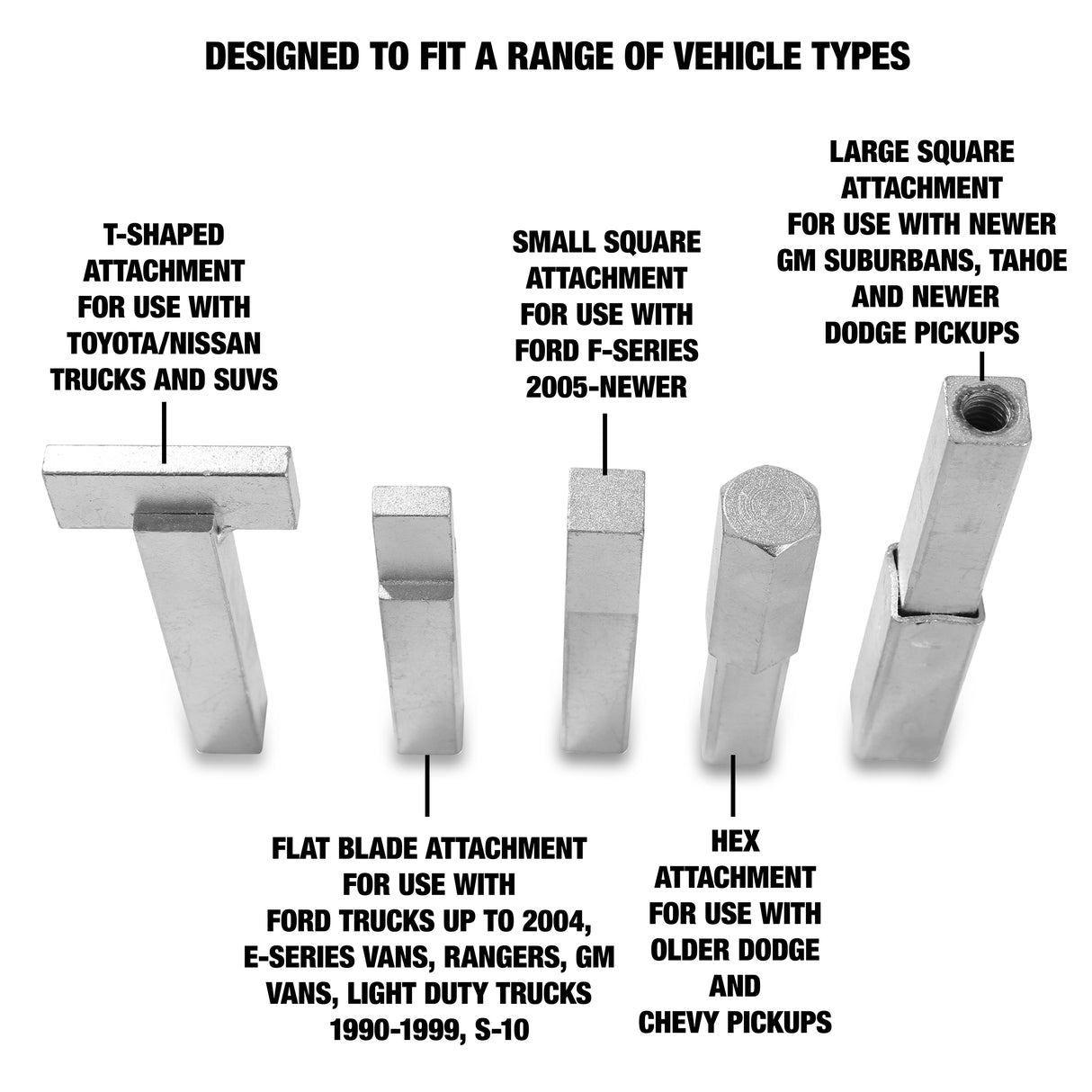 OEMTOOLS 24219 Spare Tire Removal Set Additional Image 2