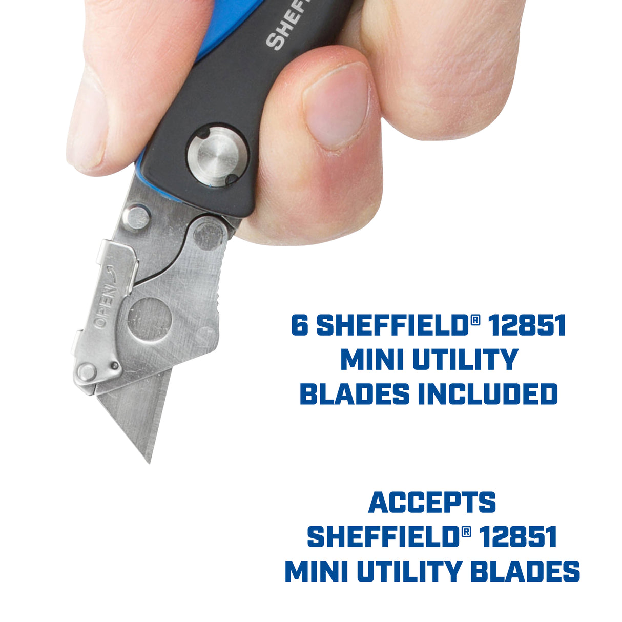 Sheffield 12125 Mini Quick Change Lock Back® Utility Knife Additional Image 2