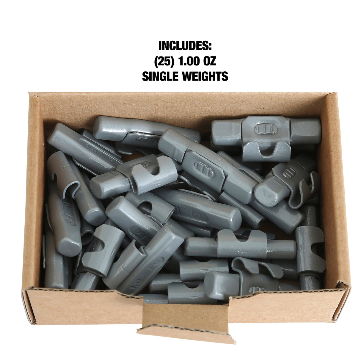 OEMTOOLS 23256 1.00 Oz. T Style Steel Wheel Weight - 1 Box of 25 Additional Image 4