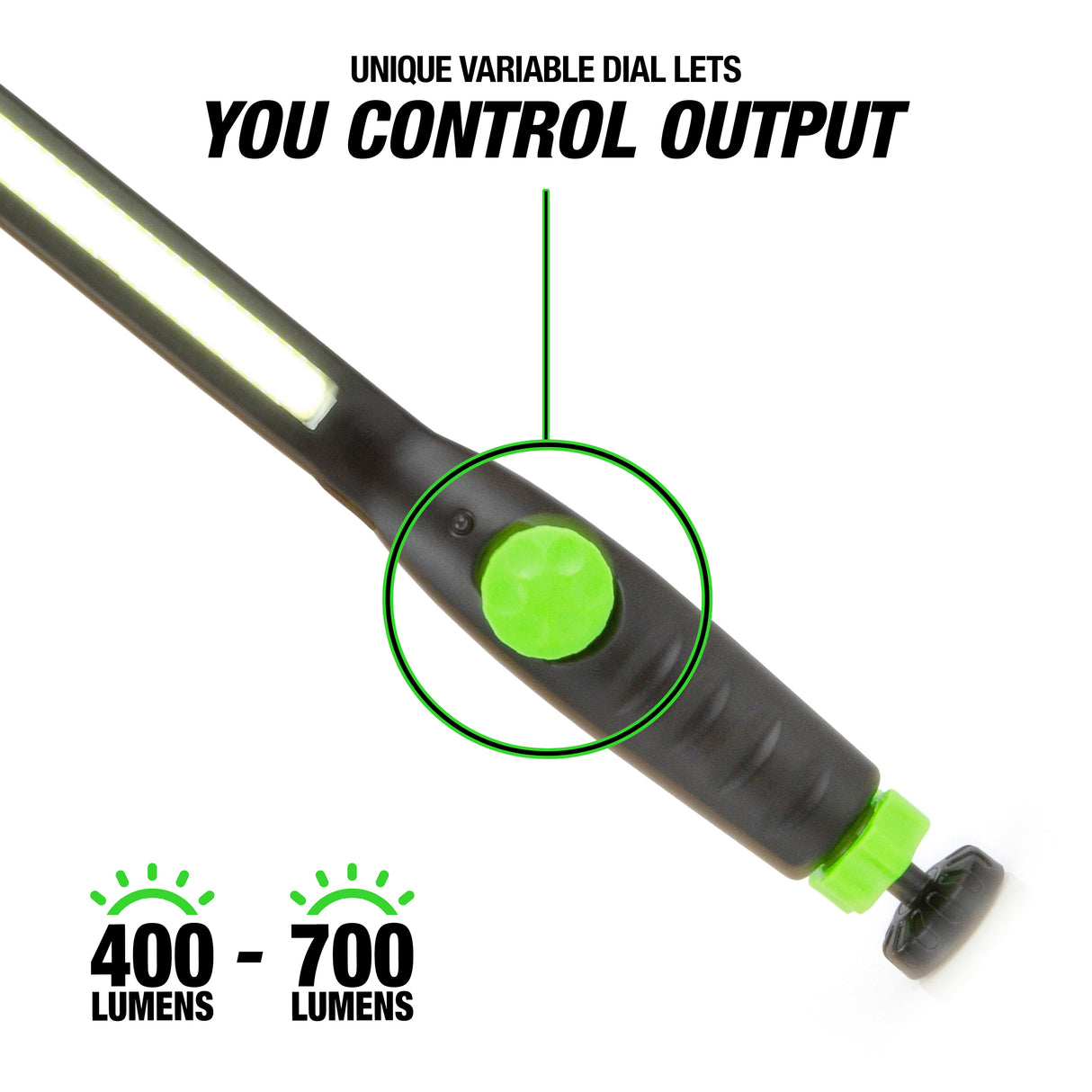 OEMTOOLS 24646 700 Lumen Rechargeable COB LED Slim Inspection Light Additional Image 1