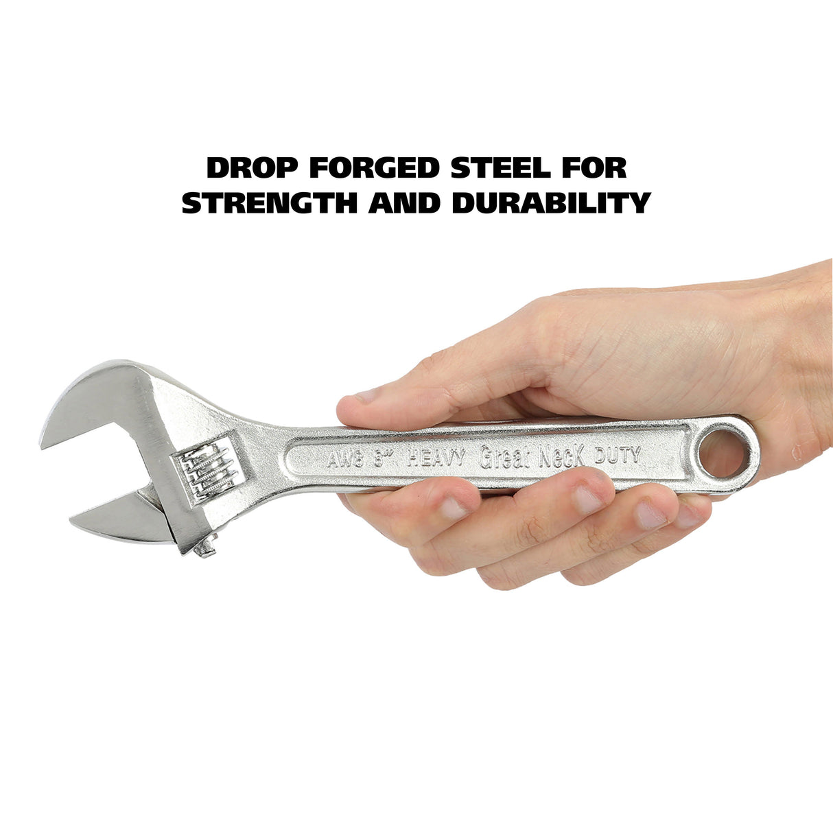 GreatNeck AW8C Adjustable Wrench (8 Inch) Additional Image 4