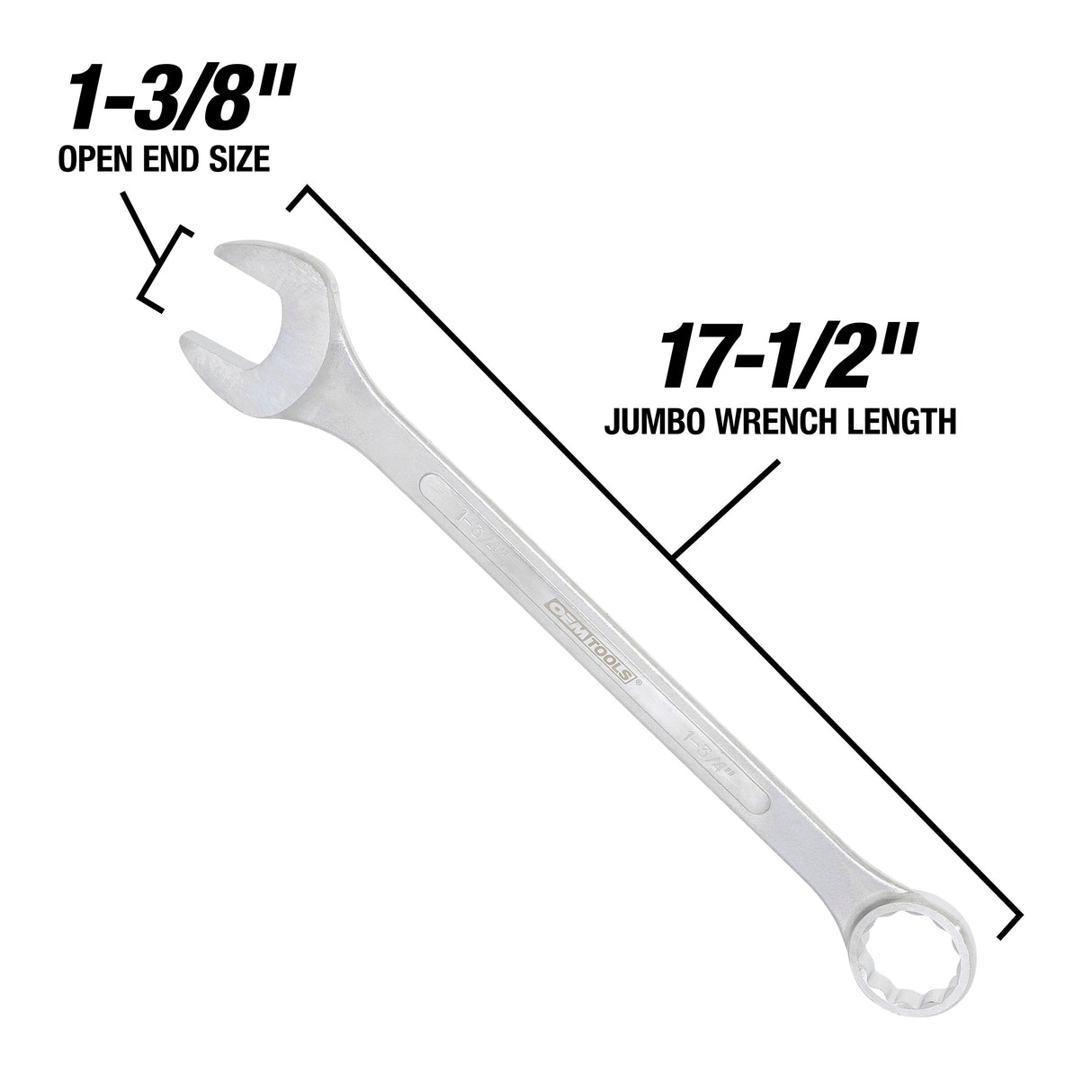 OEMTOOLS 22106 1-3/8in. Jumbo Combination Wrench Additional Image 2