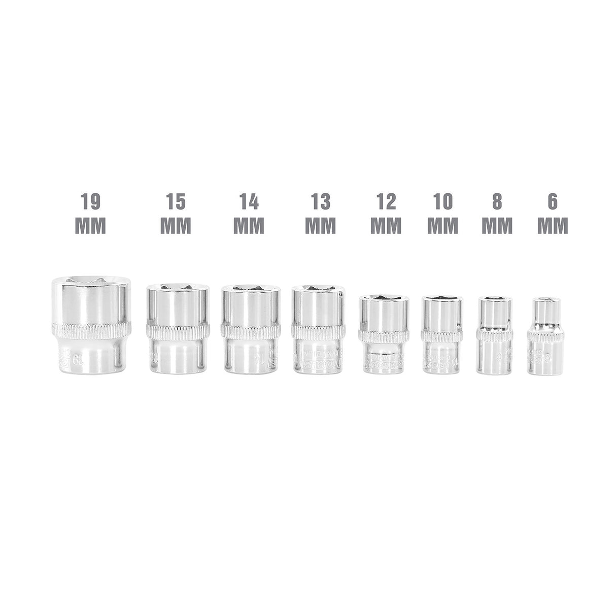 OEMTOOLS 25445 3/8in. Drive Super Grip Socket Set - Metric Additional Image 2
