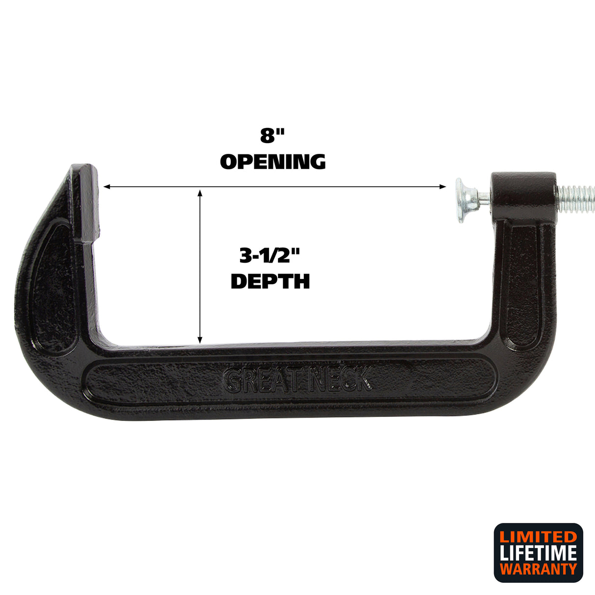 GreatNeck CCC8 C-Clamp (8 Inch) Additional Image 2