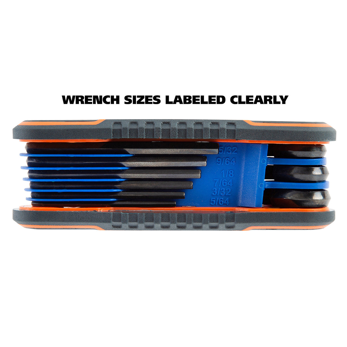 GreatNeck 74208 Folding SAE Hex Key Set (9-Piece) Additional Image 2