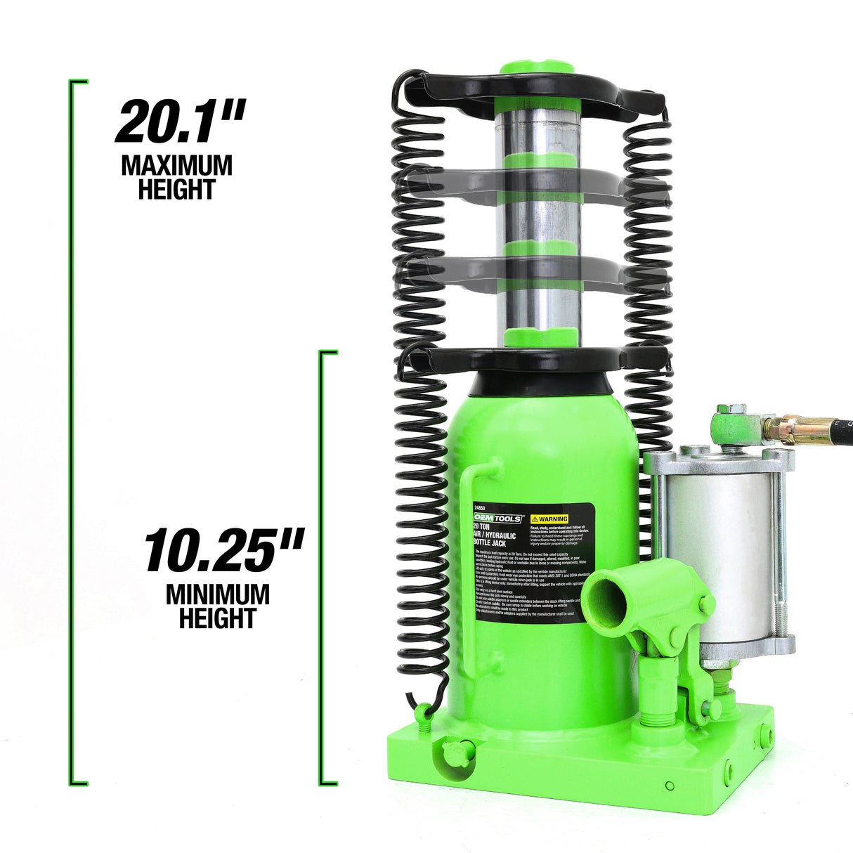 OEMTOOLS 24850 20 Ton Air/Hydraulic Bottle Jack Additional Image 2