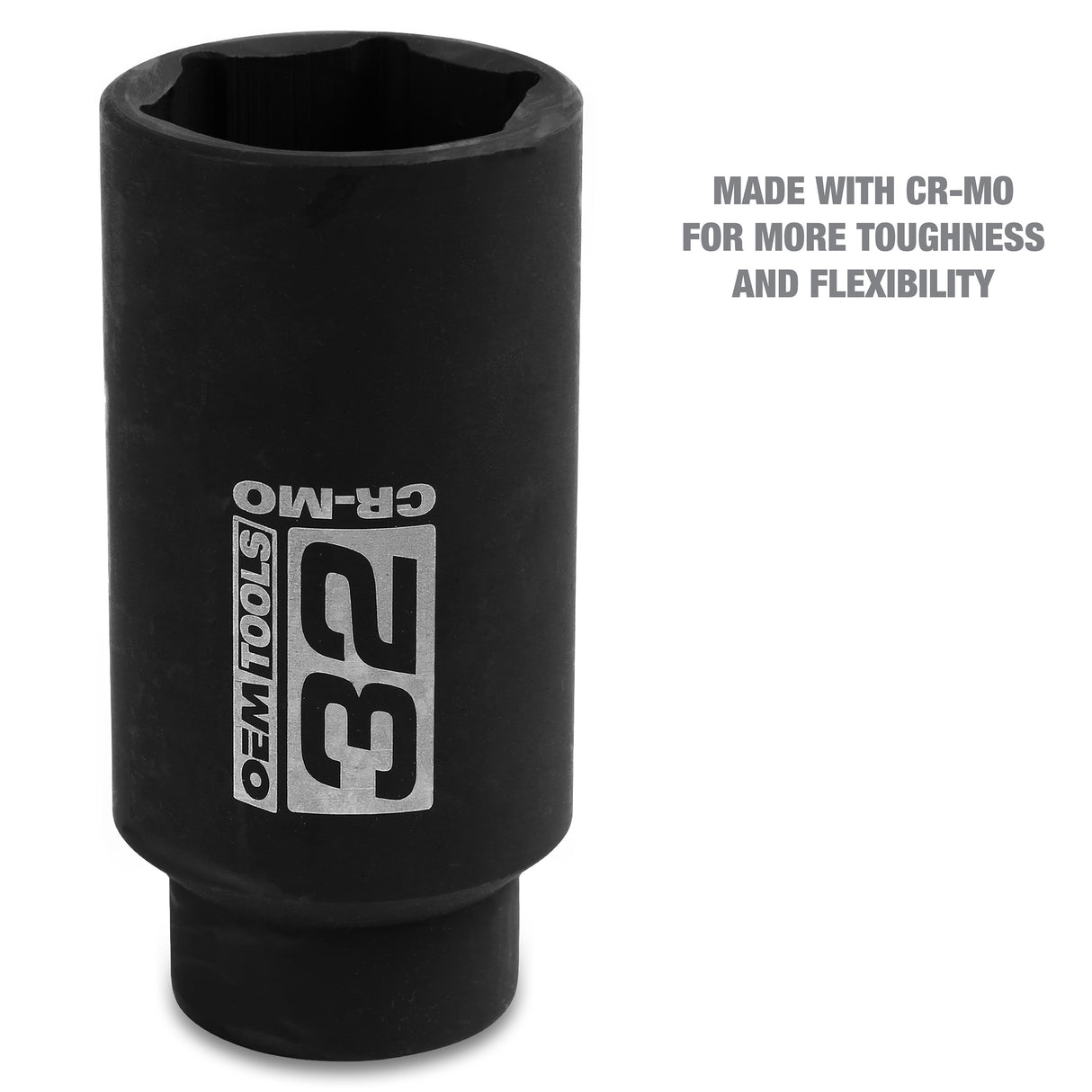 OEMTOOLS 25204 1/2 Inch Drive Axle Nut Socket (32 mm) Additional Image 2