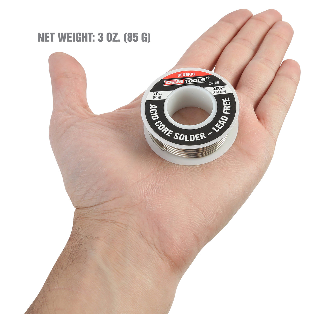 OEMTOOLS 24766 Acid Core Lead Free Soldering Wire Additional Image 4