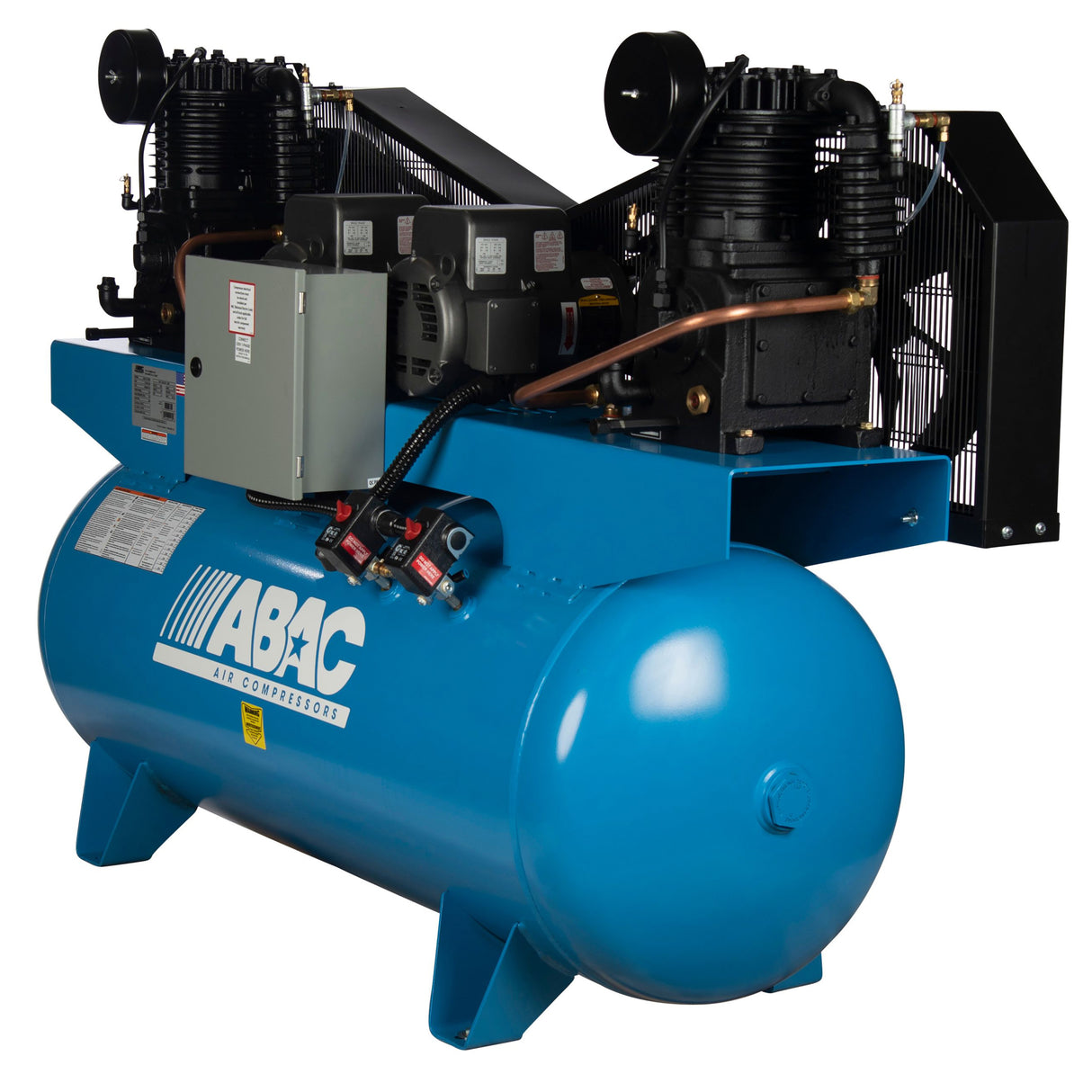 ABAC ABC7-23120HD 7.5 HP Duplex 2x7.5 230V 3Ph Air Compressor Additional Image 2