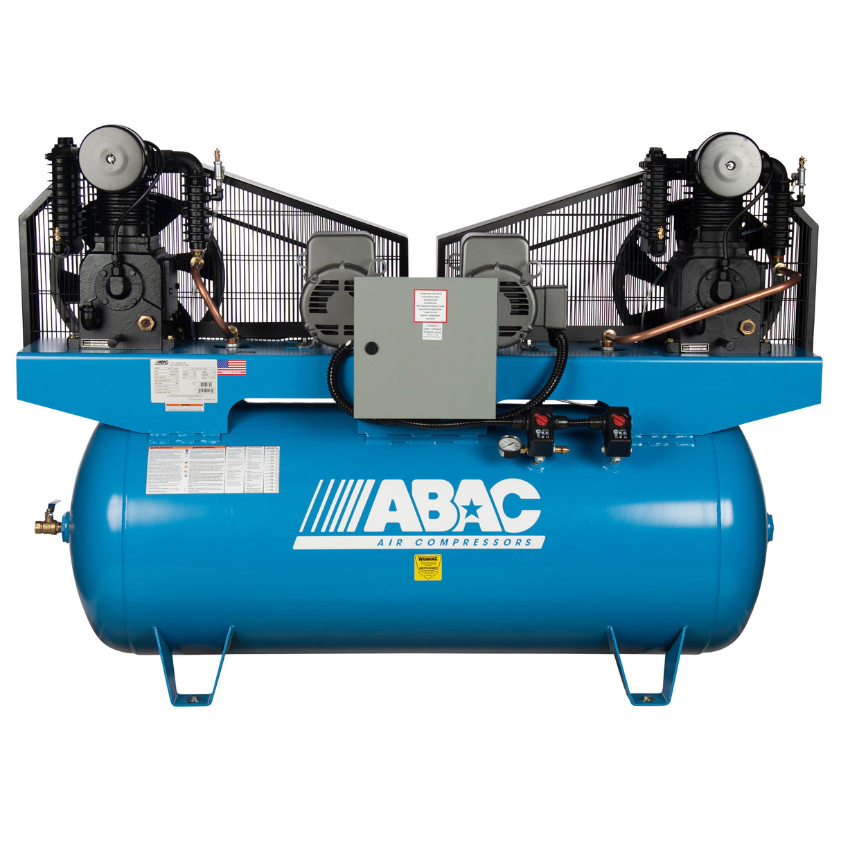 ABAC ABC7-21120HD 7.5 HP Duplex 2 x 7.5 230V 1-Phase Air Compressor Main Image
