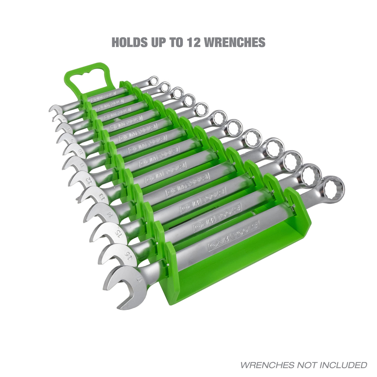 OEMTools 23106 Reverse Wrench Organizer with Handle - Green Additional Image 1