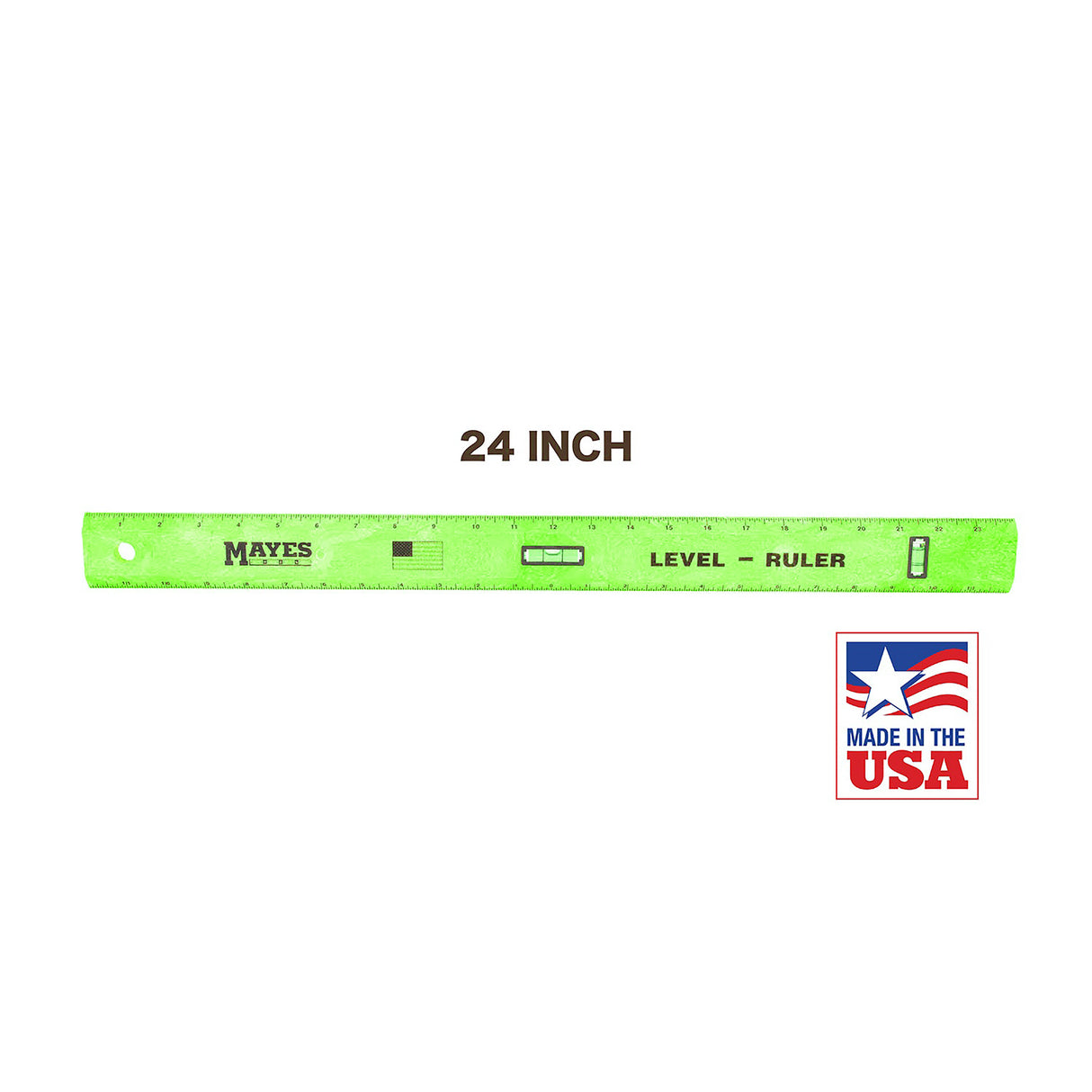 Mayes 10743 Polystyrene Level Rule (24 Inch) Additional Image 1