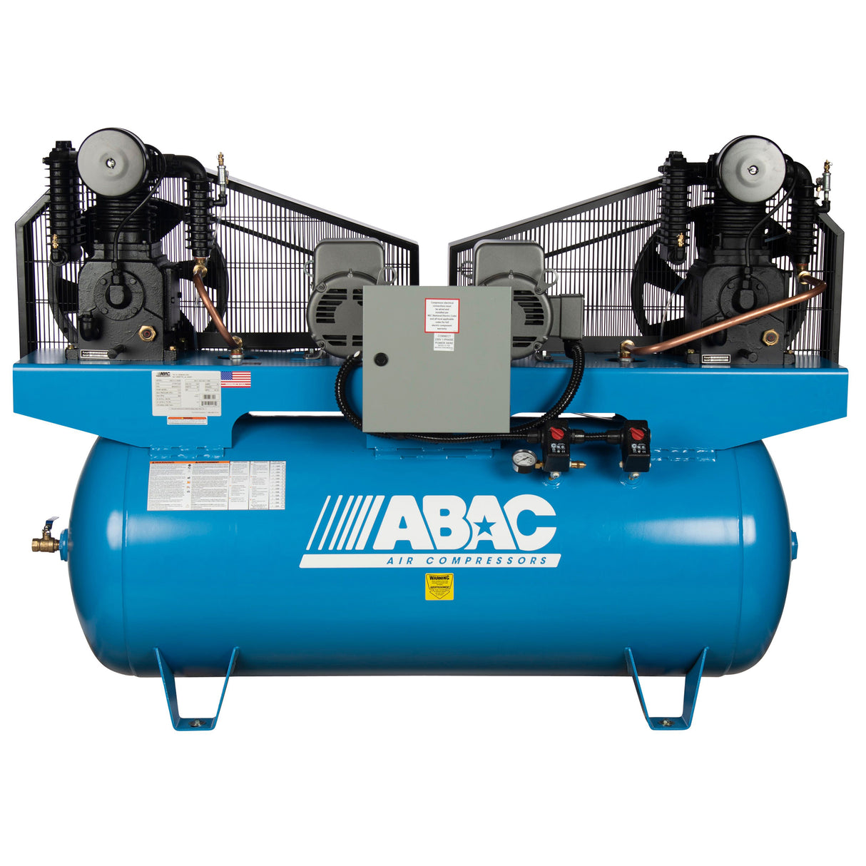 ABAC ABC5-43120HD 5 HP Duplex 2x5 460V 3Ph Air Compressor Main Image