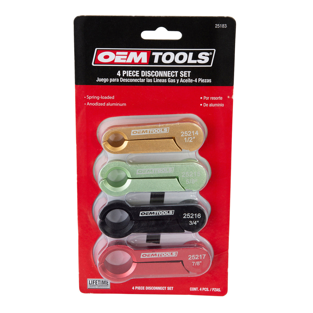 OEMTOOLS 25183 4 Piece Aluminum Disconnect Set Additional Image 2