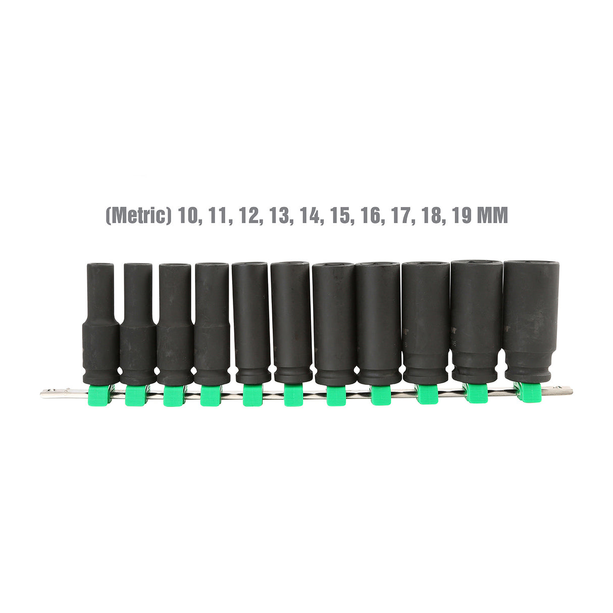 OEMTOOLS 25594 11 Piece 1/2in. Drive Deep Impact Socket Set (SAE) Additional Image 2