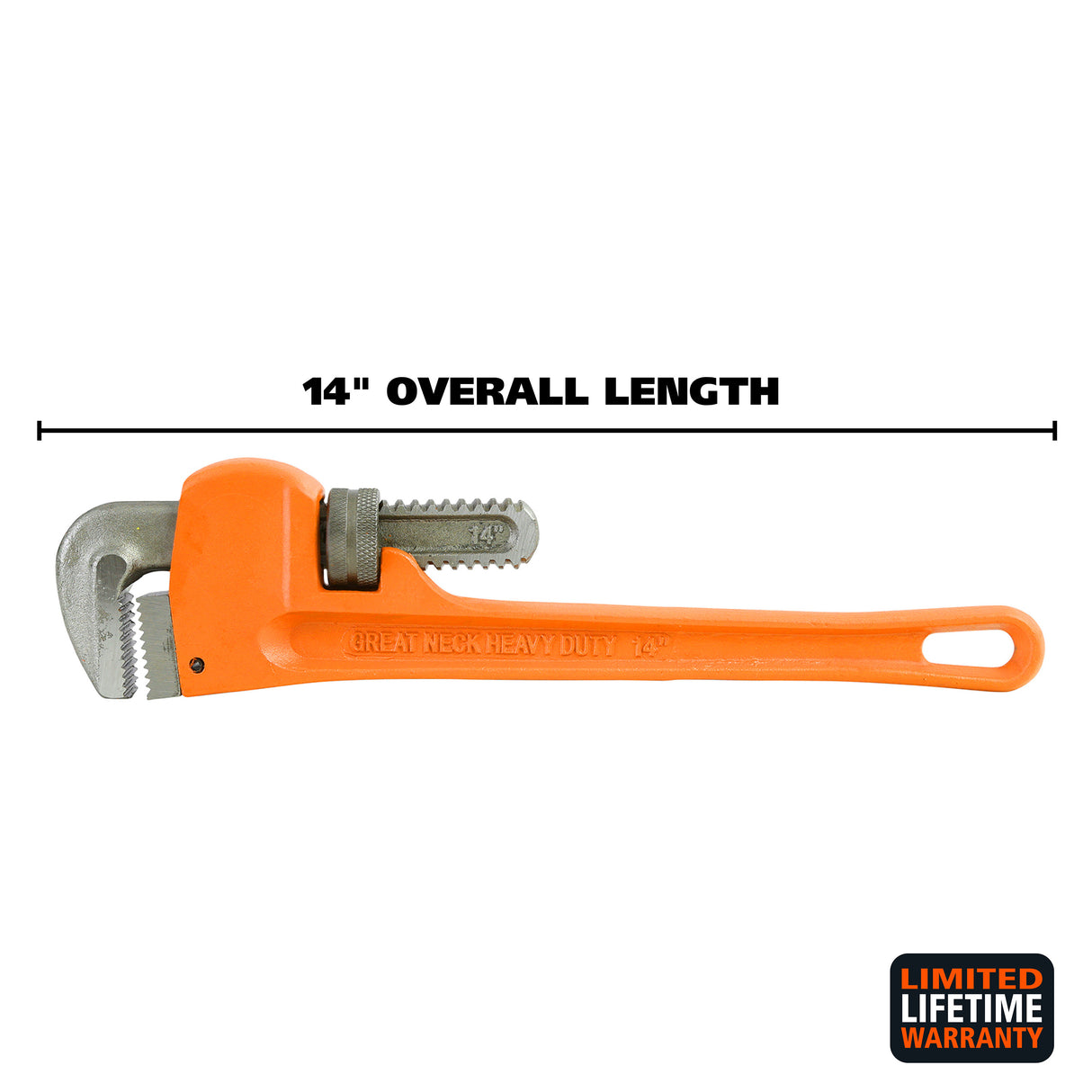 GreatNeck PW14 Pipe Wrench (14 Inch) Additional Image 1