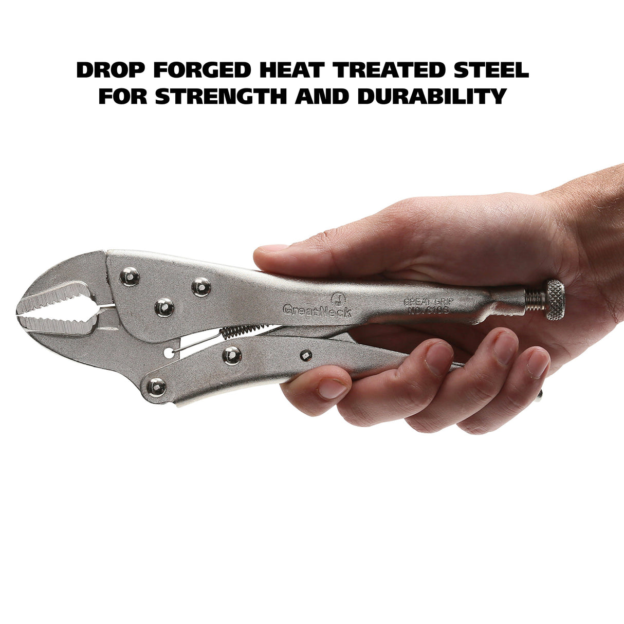 GreatNeck C10S Straight Jaw Locking Pliers (10 Inch) Additional Image 5