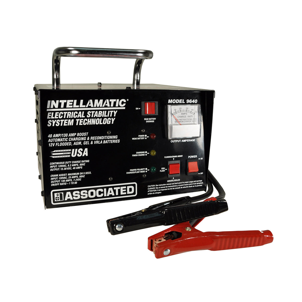 Associated 9640 12V, 40/45A Intellamatic® Bench-Top Charger and Reflash Power Supply Main Image