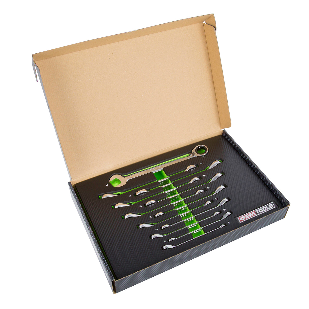 OEMTOOLS 23988 12-Piece RingStop® Reversible Ratcheting Wrench Set (Metric) Additional Image 6