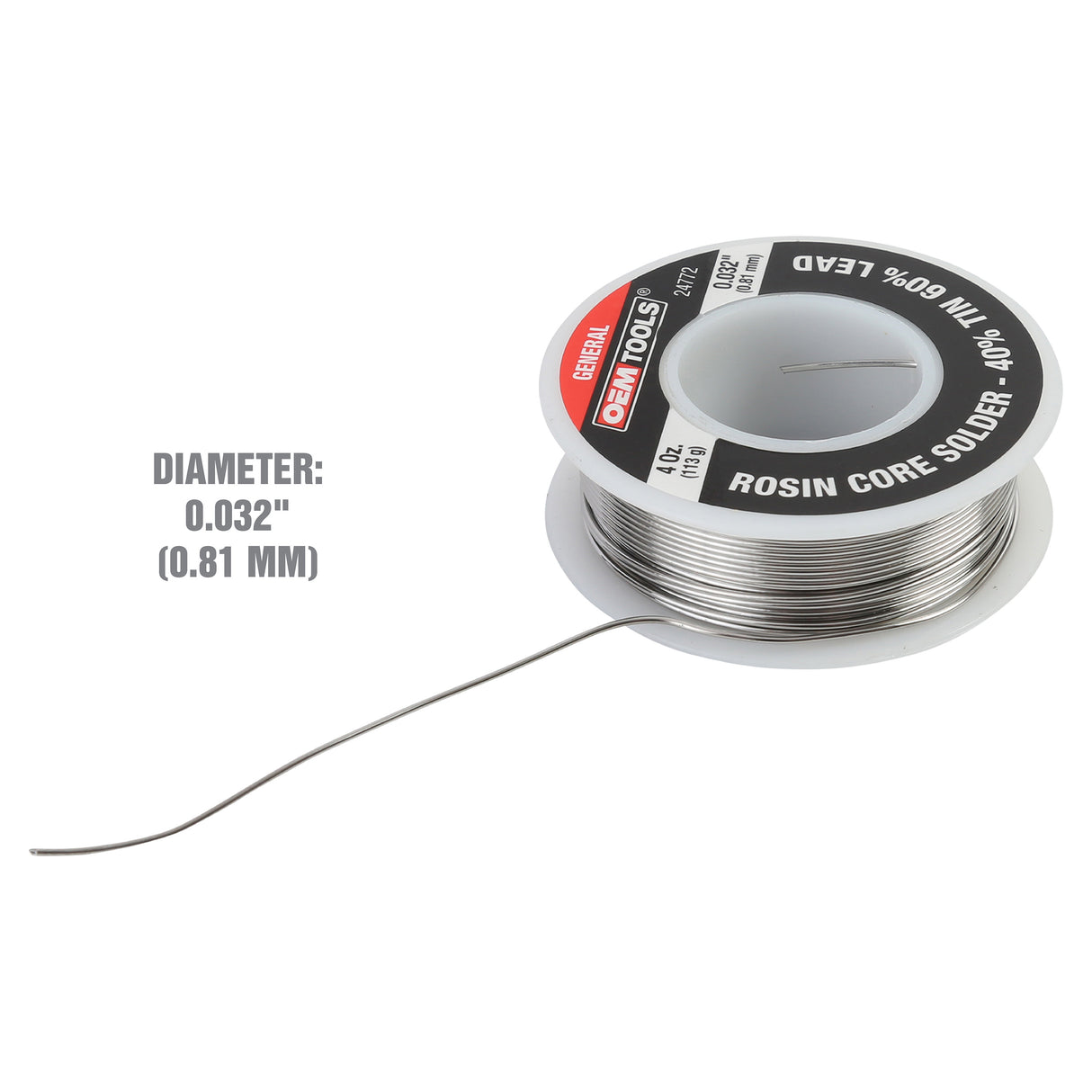 OEMTOOLS 24772 Rosin Core Soldering Wire – 40% Tin, 60% Lead Additional Image 2