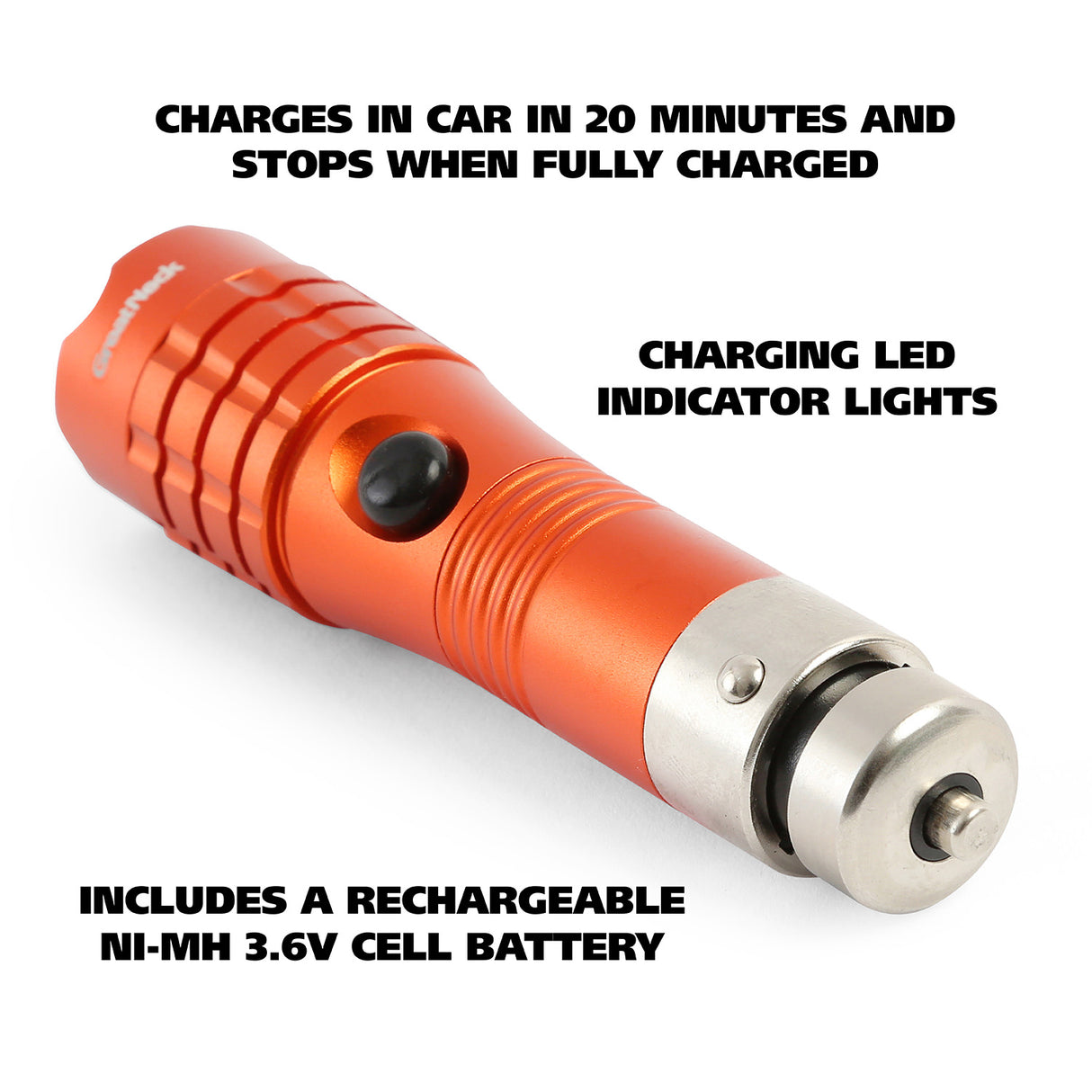 GreatNeck 74216 Mini LED Rechargeable Flashlight Additional Image 3