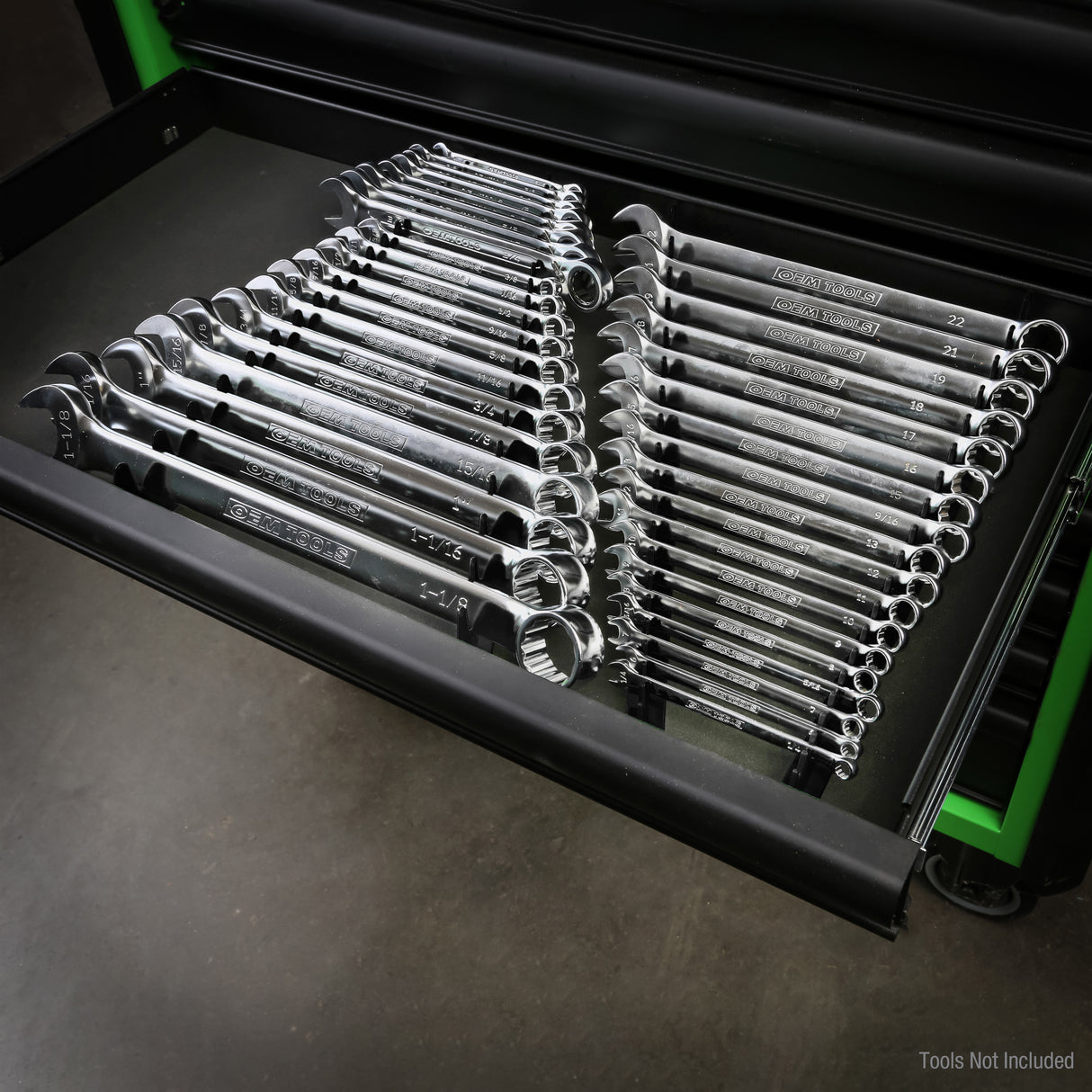 OEMTOOLS 22219 40 Wrench Magnetic Organizing Rails-Black Additional Image 6