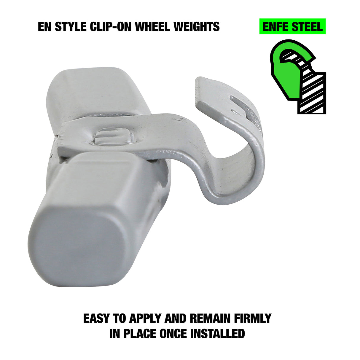 OEMTOOLS 23296 45 gm. EN Style Steel Wheel Weight - 1 Box of 25 Additional Image 2