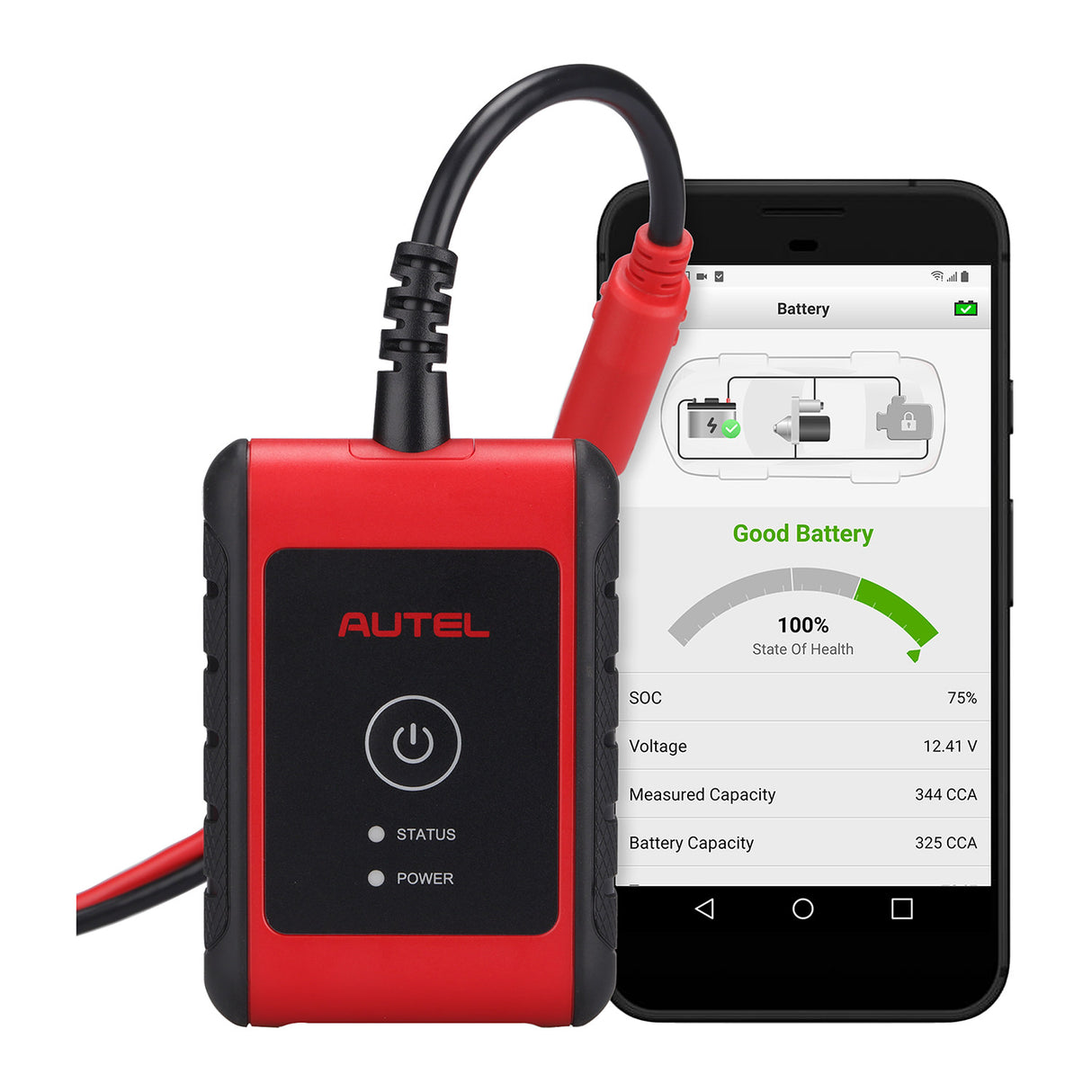 Autel MaxiBAS BT609 Battery and Electrical System Analysis Tool and App Main Image