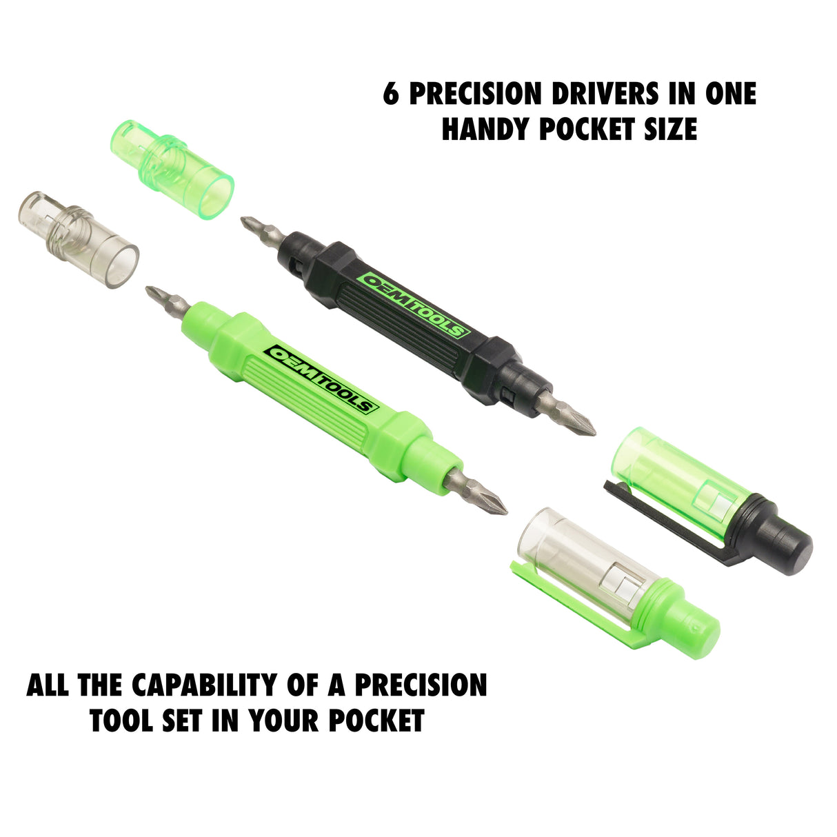 OEMTOOLS 26548 2-Pack 6-Way Pocket Screwdrivers Additional Image 2