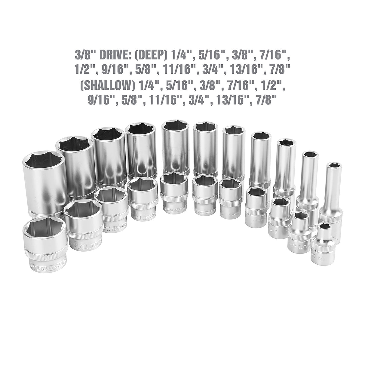 OEMTOOLS 22962 22 Pc. 3/8in. Drive SAE Socket Set Additional Image 3
