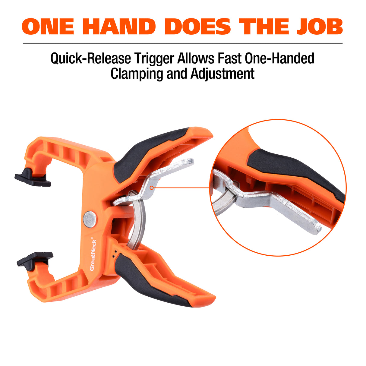 Great Neck 74304 Ratcheting C-Clamp (1.5 Inch) Additional Image 3