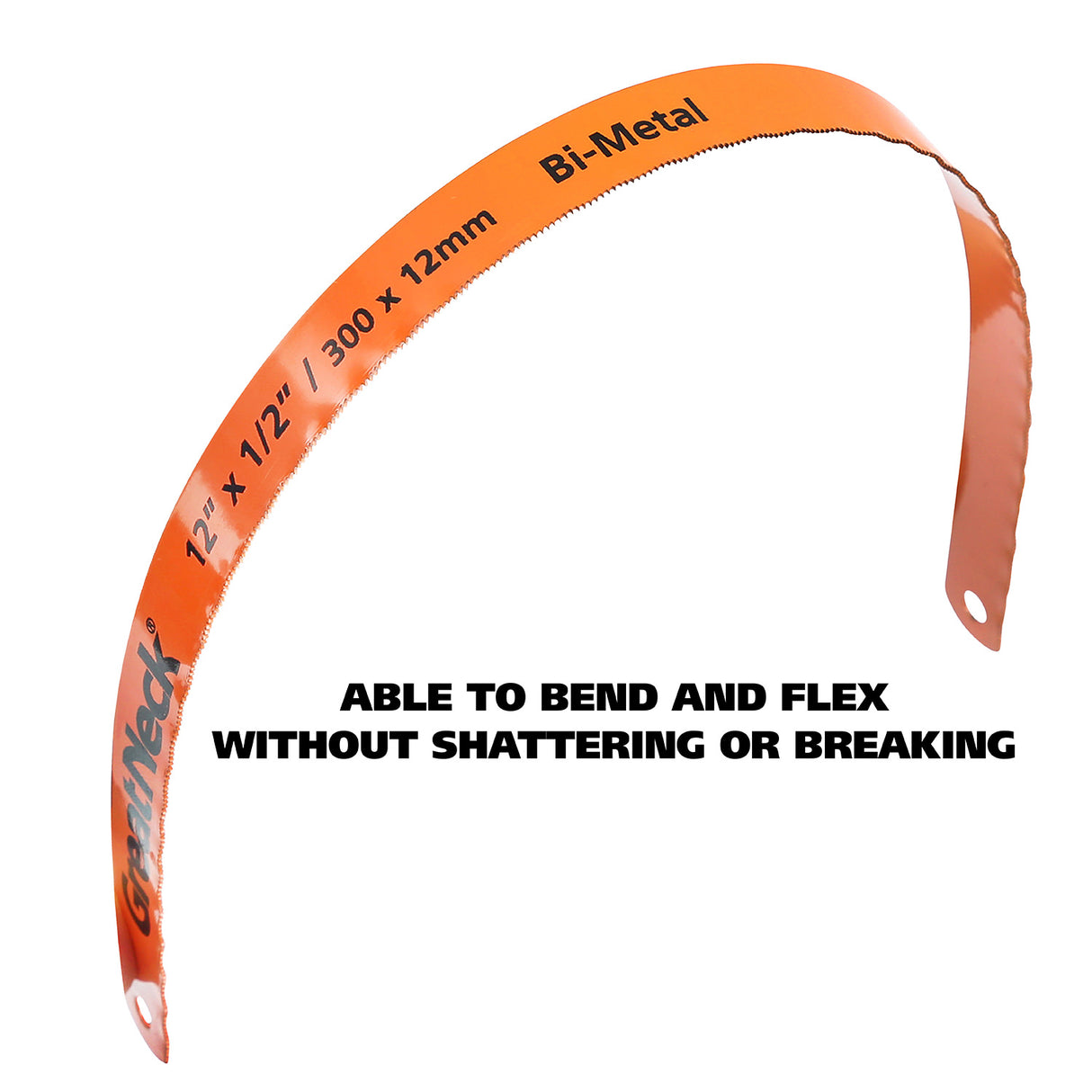 GreatNeck 74016 12in. Bi-Metal Hacksaw Blade Assorted 10 Pack Additional Image 3