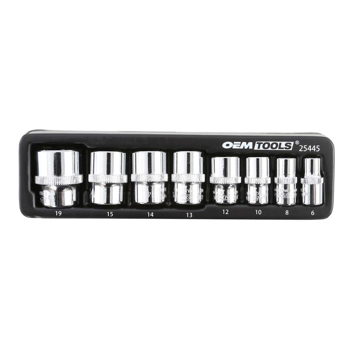OEMTOOLS 25445 3/8in. Drive Super Grip Socket Set - Metric Additional Image 1